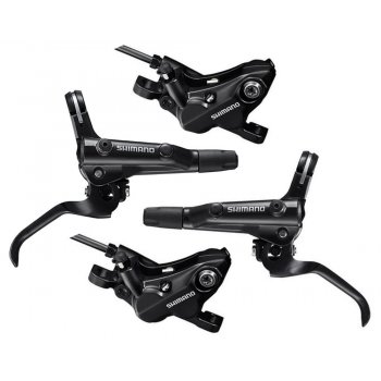 SHIMANO Brzda kotoučová MT501/MT520 čtyřpístkové přední a zadní komplet bez kotoučů