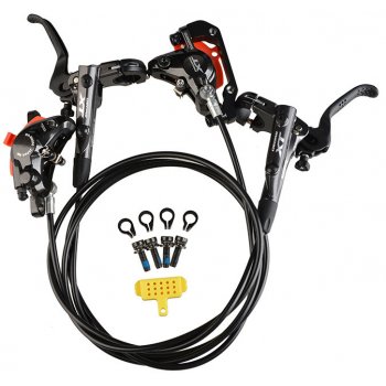 SHIMANO Brzda kotoučová XT M8000 přední a zadní komplet bez kotoučů s adapterem SM-MAF180, J-kit