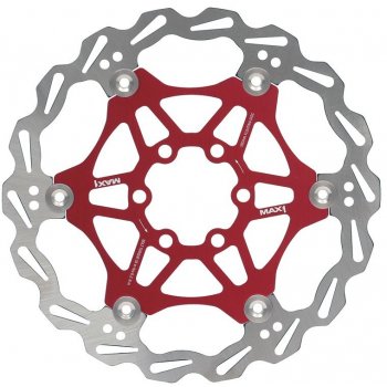 MAX1 Brzdový kotouč  Alux 160 mm červený